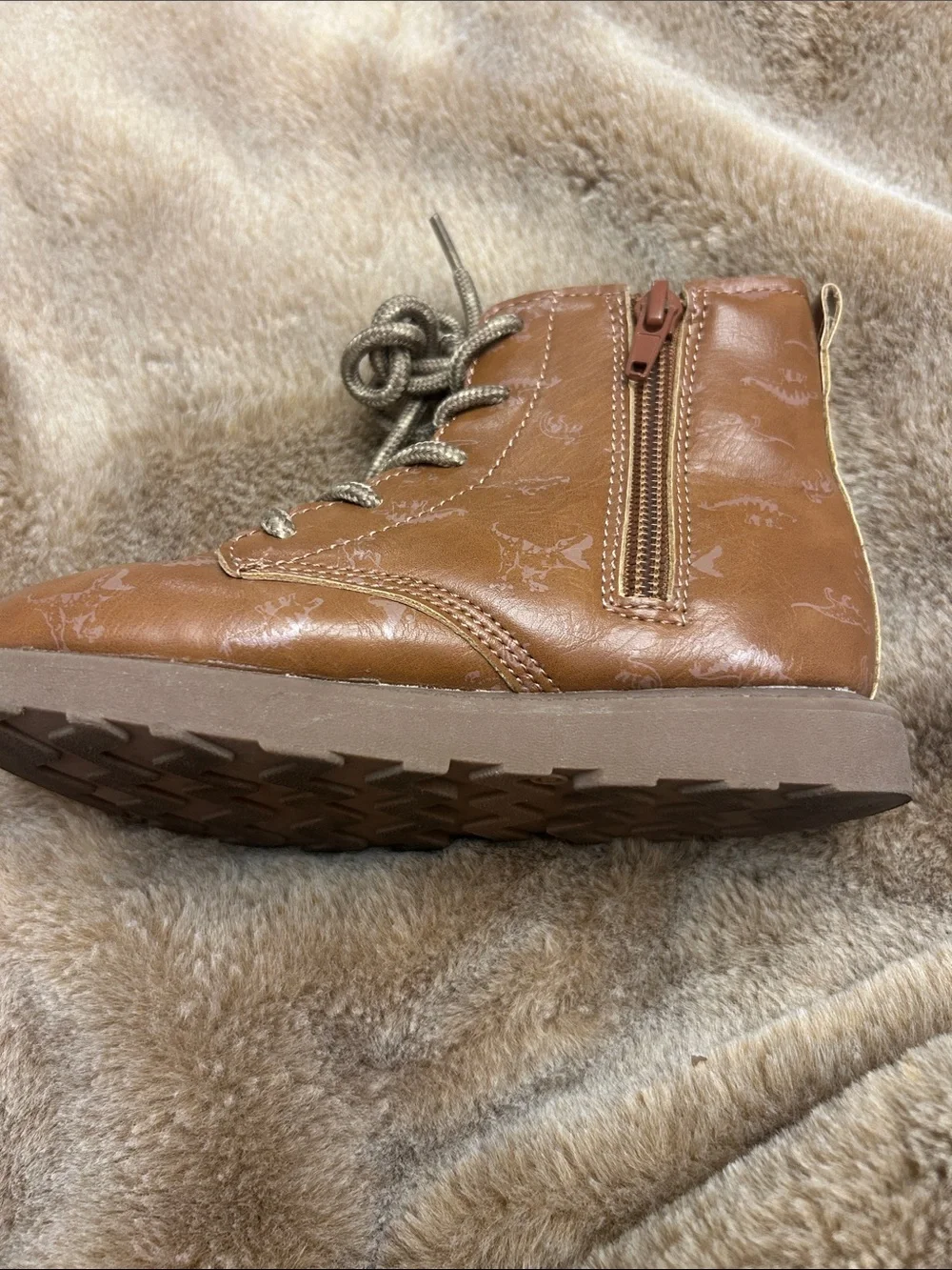 Kids Brown Lace-Up Boots -💥